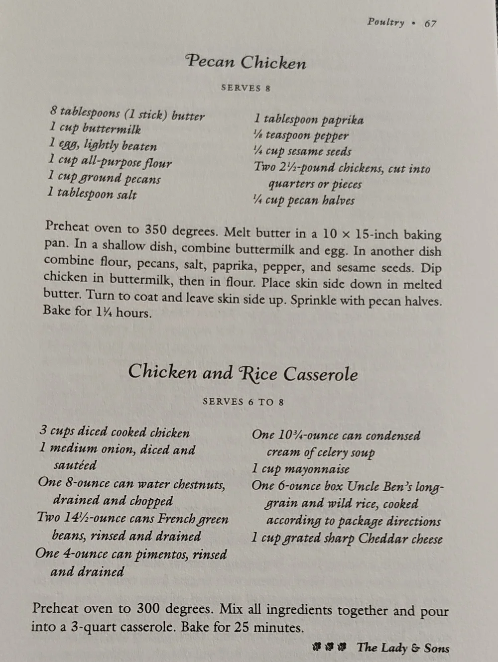 COOKBOOK: SAVANNAH COUNTRY